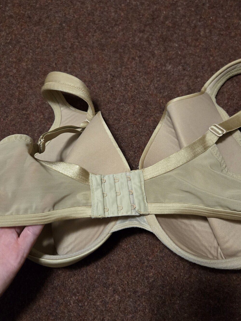 Cacique 40DD Bra Beige Lined And Wired - Picture 3 of 4